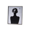 Cornice Portafoto in Metallo Argento 20,5x25,5x1,5cm Per Foto 20x25cm