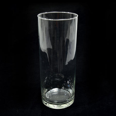 Vaso in Vetro Cilindro Trasparente D.12xH30cm