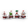 Palla di neve con glitter neve decorazione natalizia 4,5 x h 6 cm
