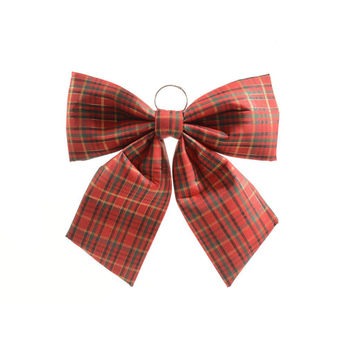 Fiocco in velluto decorazione natalizia da appendere