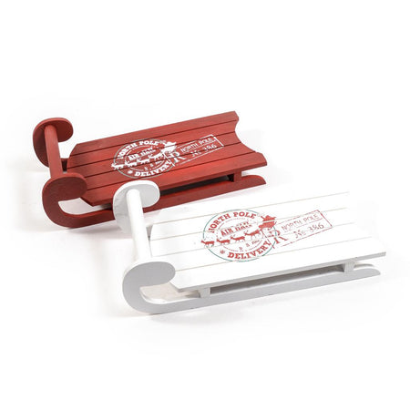 Slitta in Legno 40x17,5x12cm Assortita