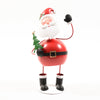 Babbo Natale dondolante in metallo per decorazioni natalizie