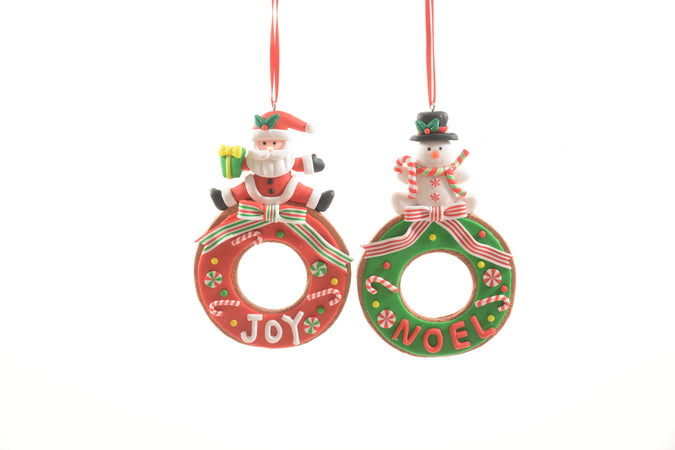 Pendaglio natalizio "Noel" in argilla morbida per decorazioni natalizie