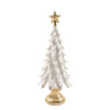 Albero di Natale in resina con stella per decorazioni natalizie h 41 cm