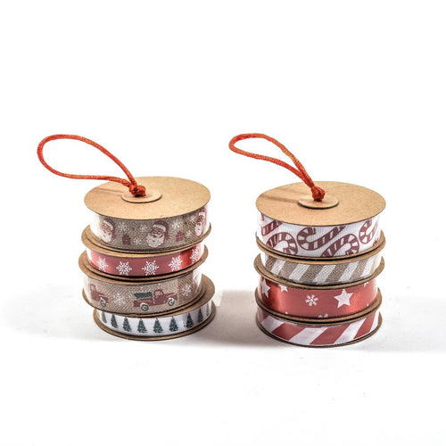 Nastri in tessuto decorativo per confezioni regalo, da 3 metri da appendere