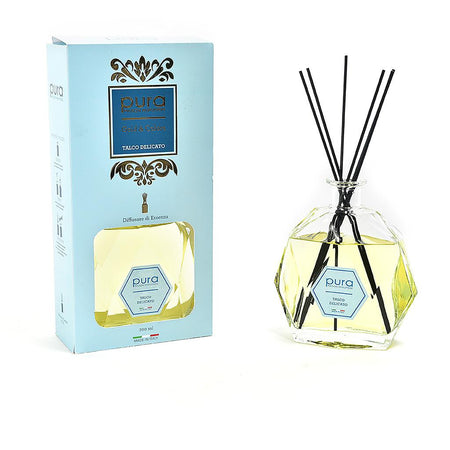 Diffusore di Essenza "Bottiglia Esagonale" 700ml Peonia con Bacchetti in Cotone