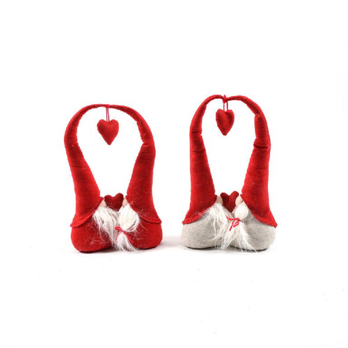 Coppia gnomi "Love" 23x8.5xh.37cm.