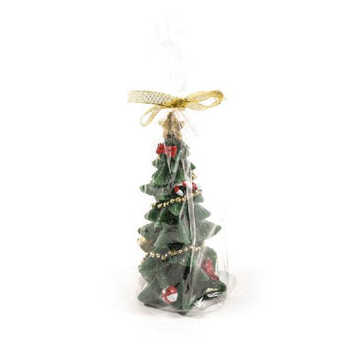 Candela decorativa albero Wonderland in cera per decorazioni natalizie