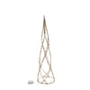 Albero di Natale cono glitterato Style con luci a led Color Oro