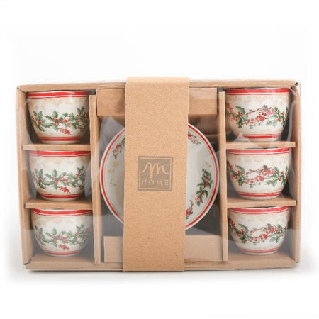 Set 6 tazzine in porcellana