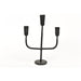 Candelabro 3 Fuochi Nero 22x8xH30Cm Mercury 92575