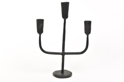 Candelabro forgiato 3 fuochi