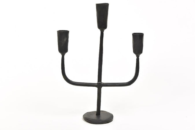 Candelabro forgiato 3 fuochi