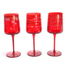 Set da 6 calici in vetro Elegant Stars da 320 cL Ø 7 x h 20 cm, decorazione moderna