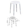 Sgabello bagno k design eh stra pp bx regolabile bianco