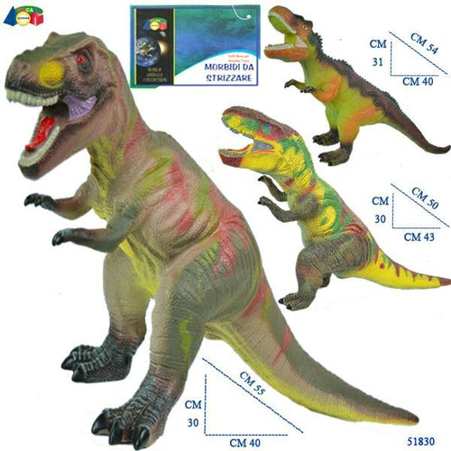 DINOSAURO GOMMA CM.50 3 ASS