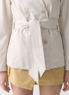 Colmar capospalla donna trench corto in softshell con cintura