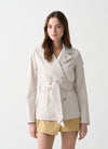 Colmar capospalla donna trench corto in softshell con cintura