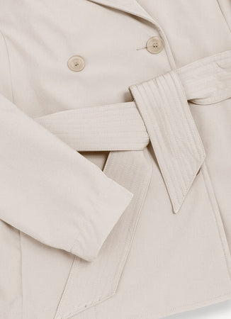 Colmar capospalla donna trench corto in softshell con cintura