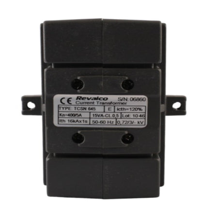 Trasformatore amperometrico 400/5A 15VA CL.0.5 attacco barra Revalco