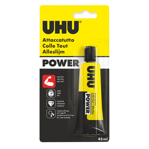 Colla Trasparente Extraforte Uhu Power 45Ml