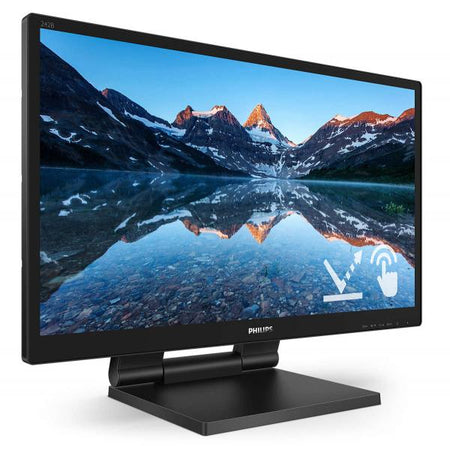 PHILIPS MONITOR TOUCH 23,8 LED IPS 16:9 FHD 5MS 250 CDM, VGA/DVI/DP/HDMI, IP54, MULTIMEDIALE, BASE RIPIEGABILE