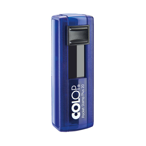 Timbro Pocket Stamp Plus 20 14X38Mm 4Righe Autoinchiostrante Blu Colop
