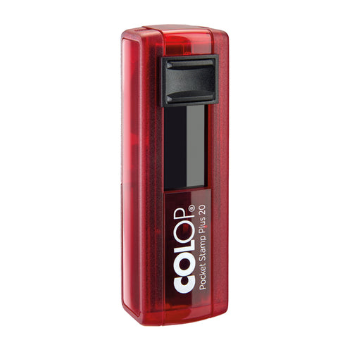 Timbro Pocket Stamp Plus 20 14X38Mm 4Righe Autoinchiostrante Rosso Colop