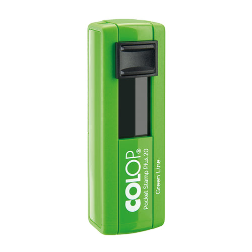 Timbro Pocket Stamp Plus 20 14X38Mm 4Righe Autoinchiostrante Verde Colop