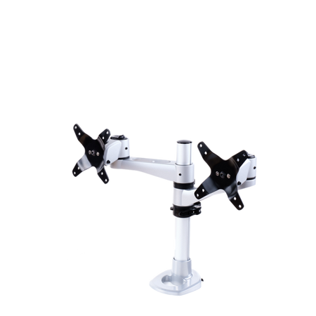 Supporto da scrivania per Doppio Monitor (Max 10Kg cad)- Elegant Ergonimic Style- Materiali Premium- Vesa 75x75/100x100