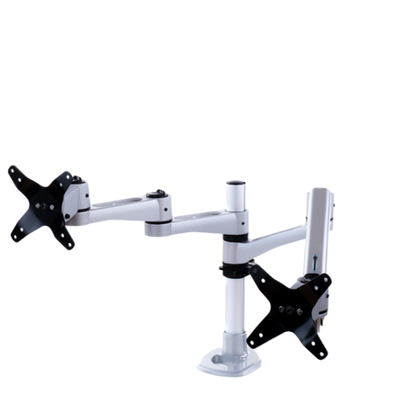 Supporto da scrivania per Doppio Monitor (Max 10Kg cad)- Elegant Ergonimic Style- Materiali Premium- Vesa 75x75/100x100