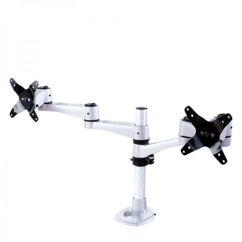 Supporto da scrivania per Doppio Monitor (Max 10Kg cad)- Elegant Ergonimic Style- Materiali Premium- Vesa 75x75/100x100
