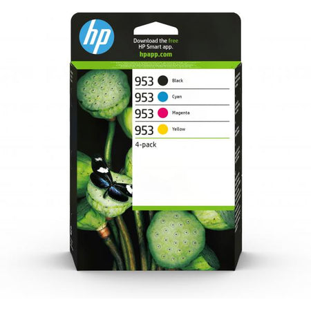 HP 953 4-PACK (6ZC69AE) - BLACK + CIANO + MAGENTA + YELLOW - CARTUCCIA ORIGINALE