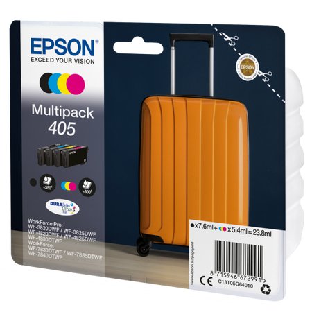 Epson 405 Multipack - Confezione da 4 - Nero, Giallo, Ciano, Magenta