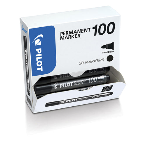 Bonus Pack 15+5 Marcatore Permanente 100 Nero P.Tonda 4.5Mm Pilot