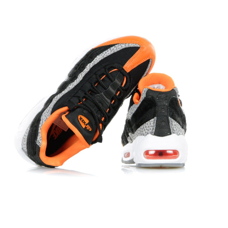 Nike Scarpa Bassa Uomo Air Max 95 Black/black/granite/safety Orange da uomo
