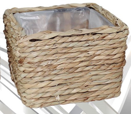 Vaso Pianta Quadrato in Ratan MEDIO D:19cm