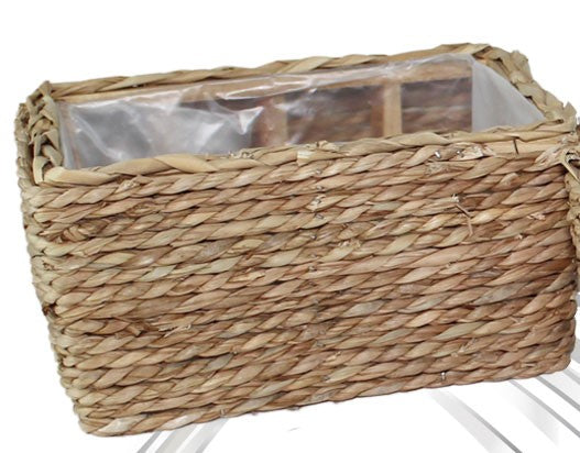 Vaso Pianta Rettangolare in Ratan GRANDE 20x28cm