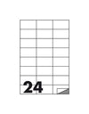 Etichette adesive 70x37 senza margine - 24 etichette a foglio 100 fogli