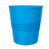Cestino Gettacarte Wow Blu Metallizzato 15Lt Leitz