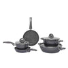 Batteria pentole aeternum ap000246 petragres ecosolution nero