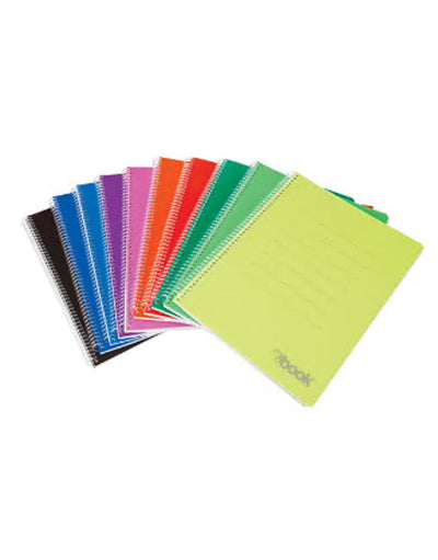 Quaderno con spirale A5 quadrettato 5 mm PVC 80 fogli vari colori - MyBook