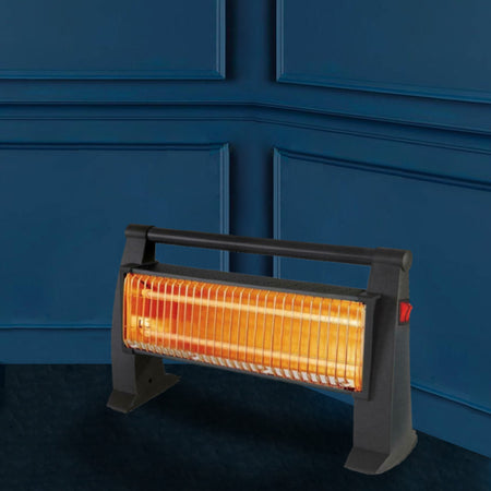 Stufa Riscaldatore Portatile al Quarzo 1200W 50cm Riscaldatore a Infrarossi