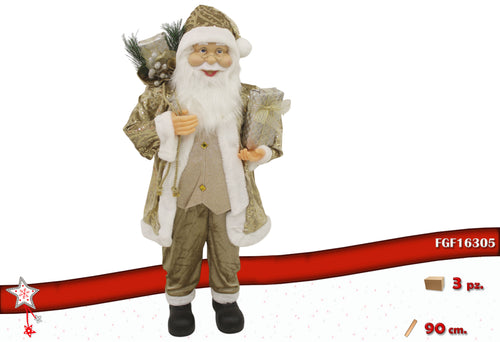 Babbo Natale Decorativo Oro