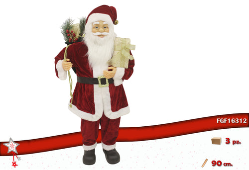 Babbo Natale Decorativo Rosso