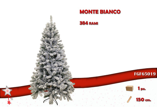 Albero innevato monte bianco 150cm