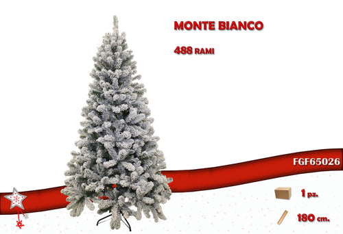 Albero innevato monte bianco 180cm