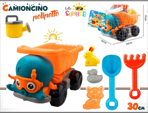 CAMION POLIPO BLU C/ACCESSORI