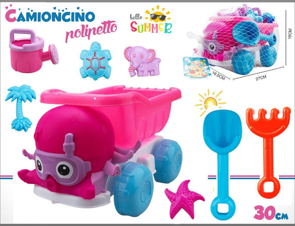 CAMION POLIPO ROSA CON ACC