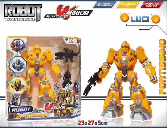 TRASFORMER ROBOT C/LUCI